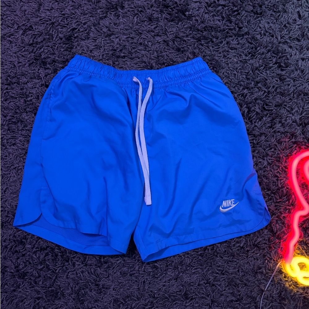 Blue Nike shorts